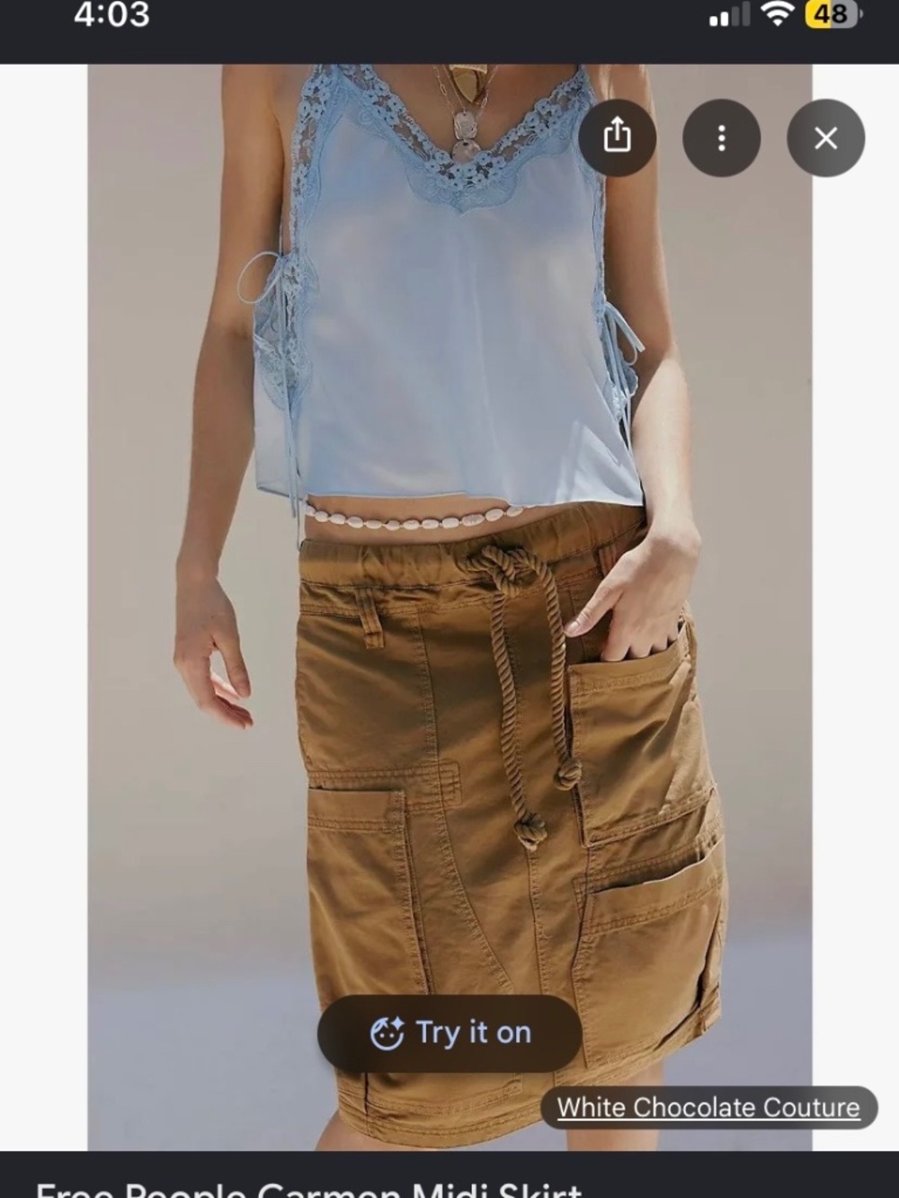Free people Camden skirt
